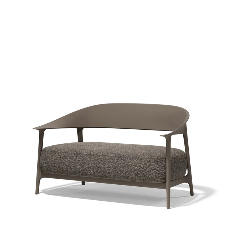 Sofa taupe, Gartensofa taupe, Breite 127 cm