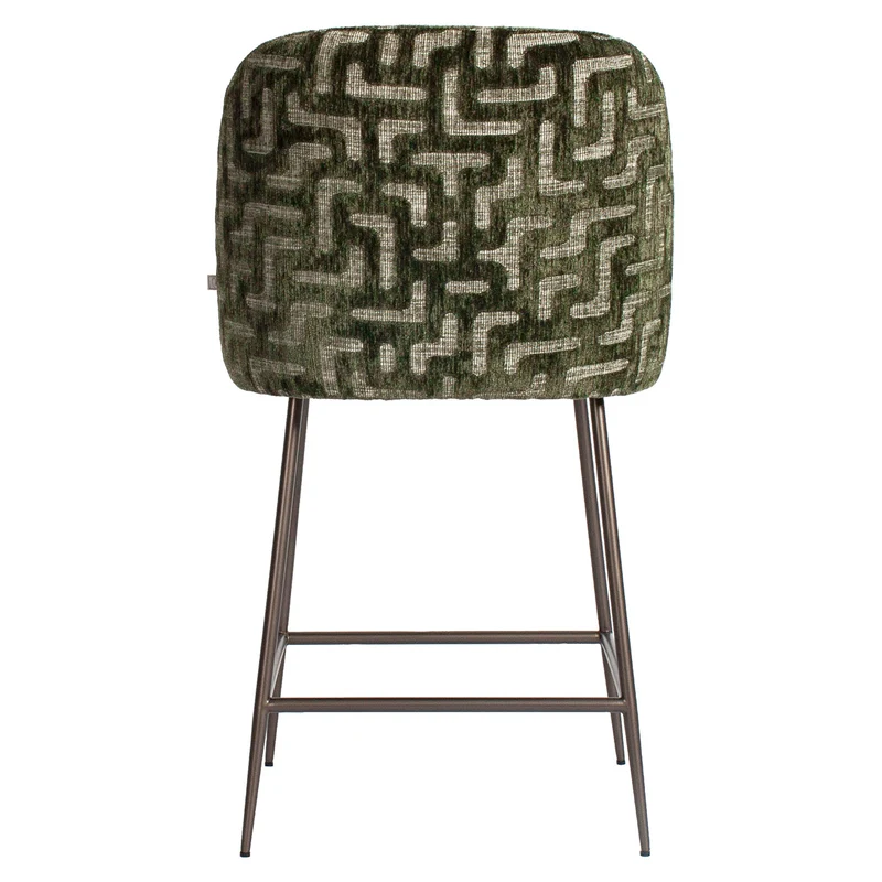 Barstuhl grün, Barstuhl Metall-Stuhlbeine, Sitzhöhe 70 cm