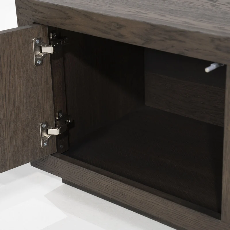 Fernsehschrank braun Eiche furniert, TV Schrank braun Eiche furniert, Lowboard braun Eiche furniert, Breite 160 cm