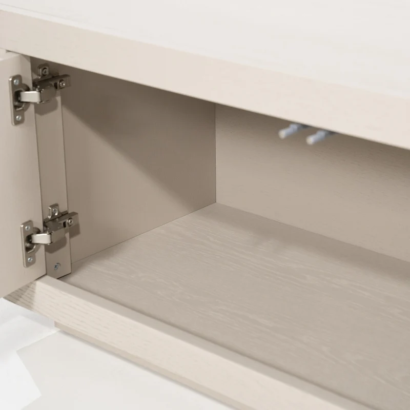 Fernsehschrank taupe Eiche furniert, TV Schrank taupe Eiche furniert, Lowboard taupe Eiche furniert, Breite 200 cm