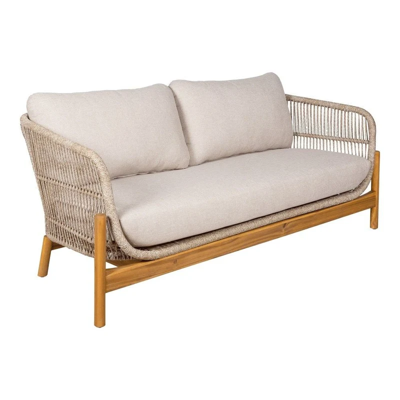 Sessel Holz taupe-hellbraun, Gartensessel Naturholz-Farbe