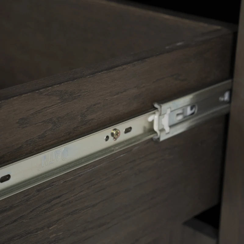 Wohnzimmerschrank braun Eiche furniert, Bücherregal braun Eiche furniert, Schrank braun Holz, Breite 150 cm