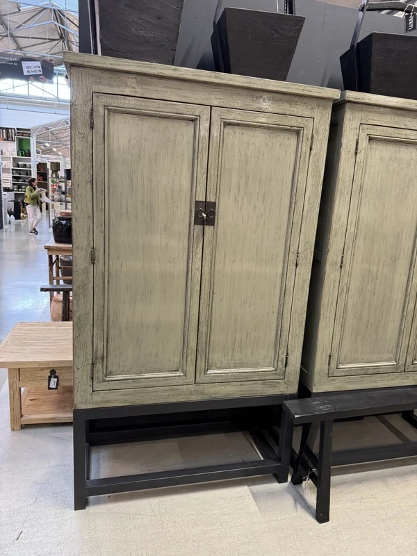 China Schrank, Kleiderschrank grün, Schrank grün, Breite 110 cm