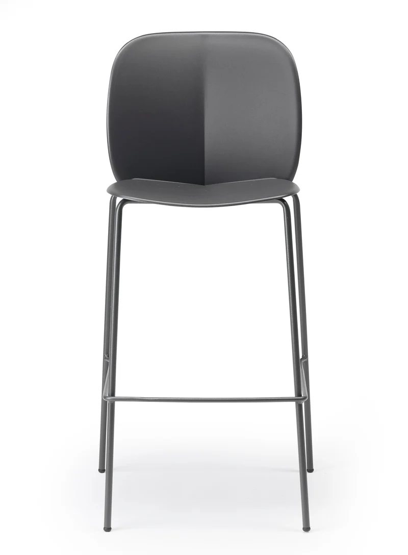 Barstuhl anthrazit, Design Barstuhl anthrazit Metall-Gestell, Sitzhöhe 65 cm