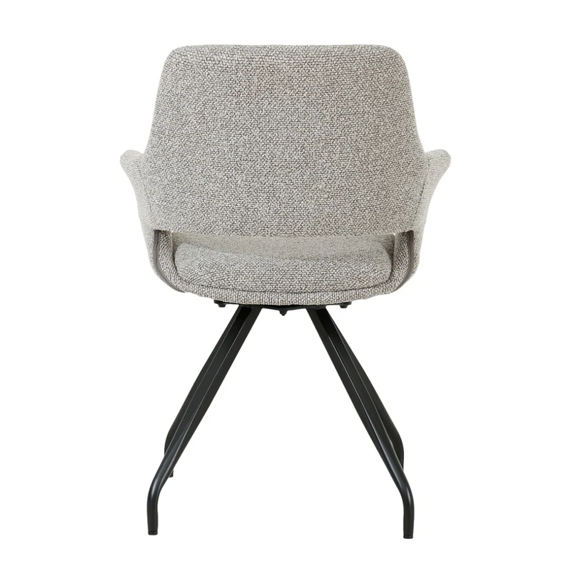 Stuhl drehbar Farbe taupe, Esszimmerstuhl taupe drehbar, Breite 61 cm