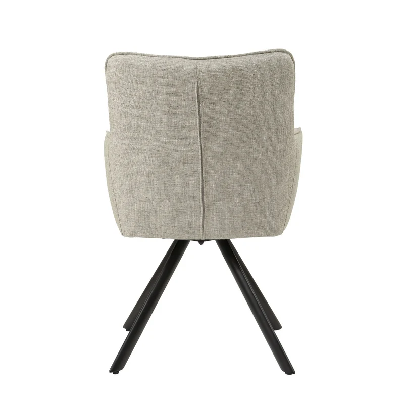 Stuhl Farbe Sand drehbar, Esszimmerstuhl drehbar, Stuhl Federkern, Breite 62 cm