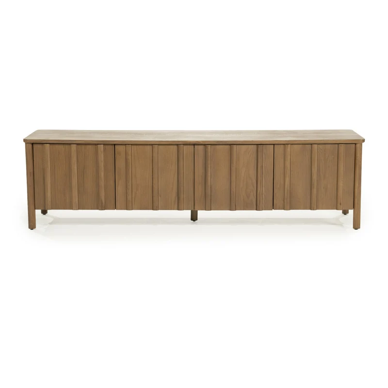 Fernsehschrank Holz furniert, TV Schrank Naturholz, Lowboard Holz, Breite 183 cm