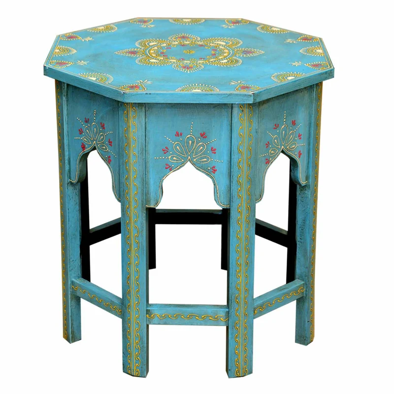 Orientalischer Beistelltisch Saada Blau M