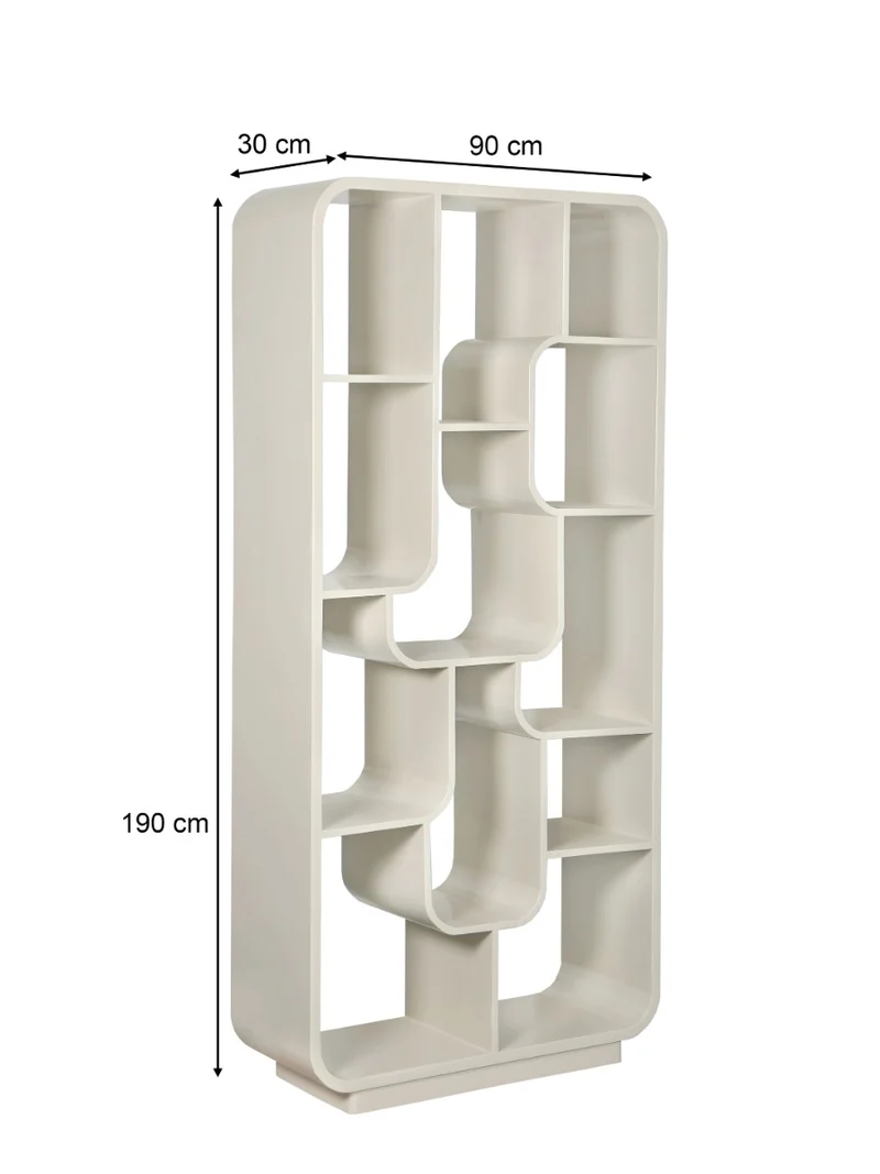 Bücherregal weiß, Regal weiß Holz massiv, Breite 90 cm