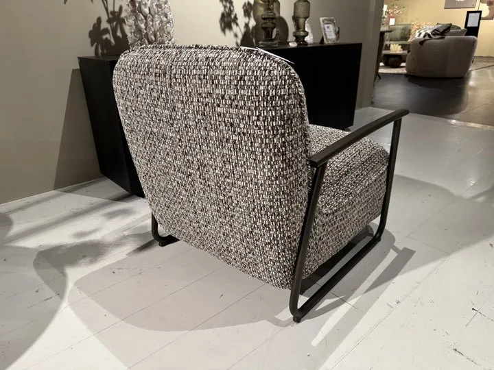 Sessel taupe-grau, Sessel Metall-Gestell, Breite 78 cm