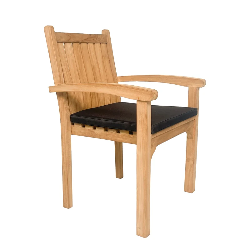 Gartenstuhl Teak Naturholz, Stuhl Massivholz