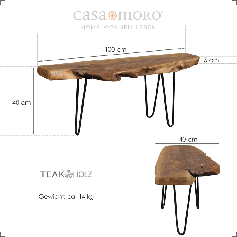 Lowboard - Holzbank Blumenbank