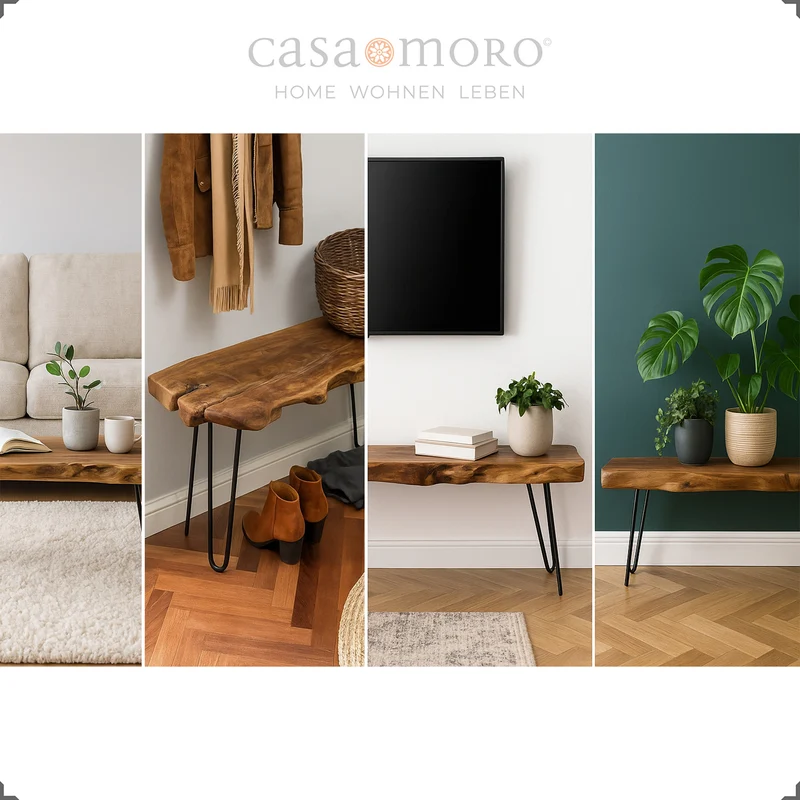 Lowboard - Holzbank Blumenbank