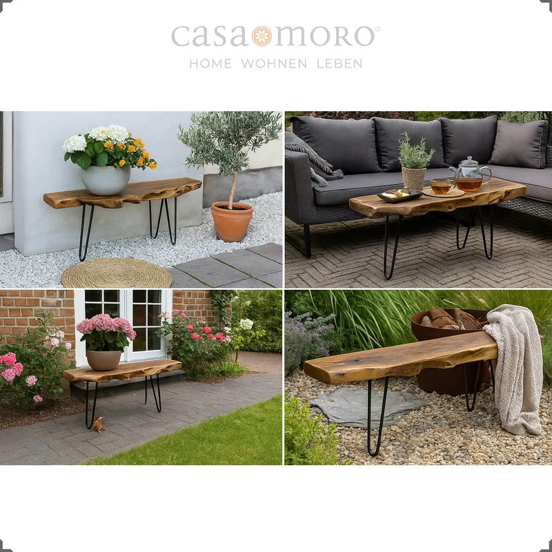 Lowboard - Holzbank Blumenbank