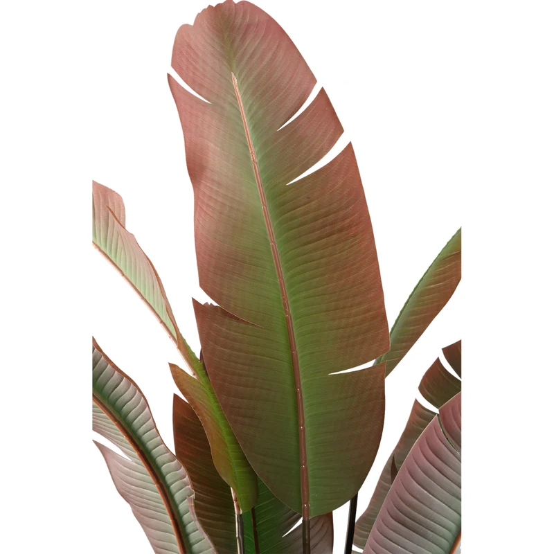 Kunstpflanze Strelitzia grün-rot, Kunstpflanze rot-grün, große Kunstpflanze grün, Höhe 180 cm