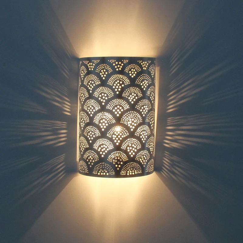Marokkanische Silber-Wandlampe Aya