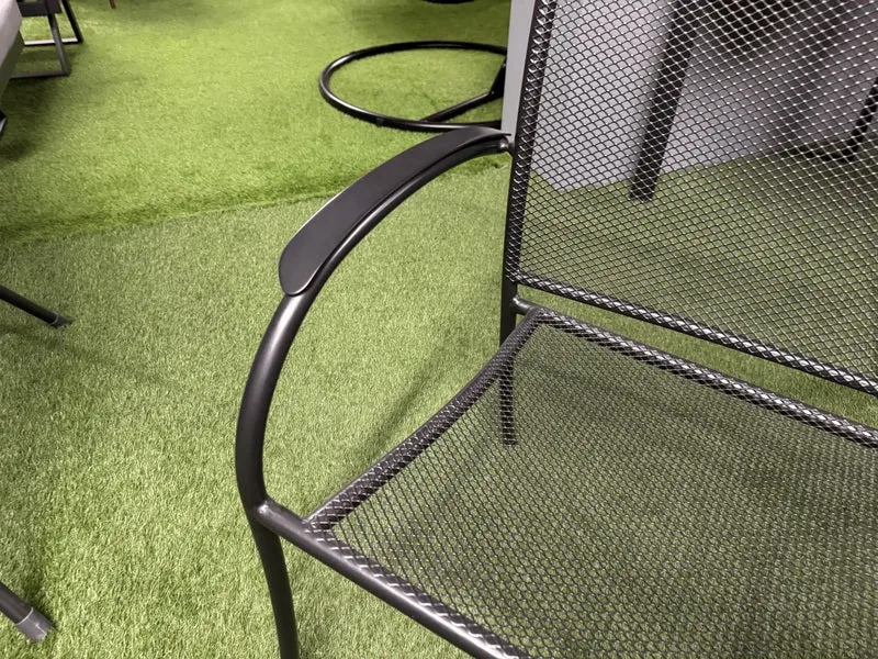 Metall Gartenstuhl, Metall Stuhl anthrazit