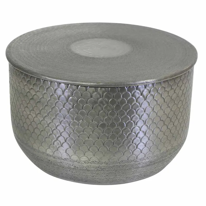 Orientalischer Beistelltisch Alava Silber