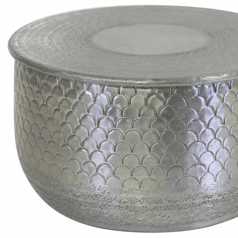 Orientalischer Beistelltisch Alava Silber