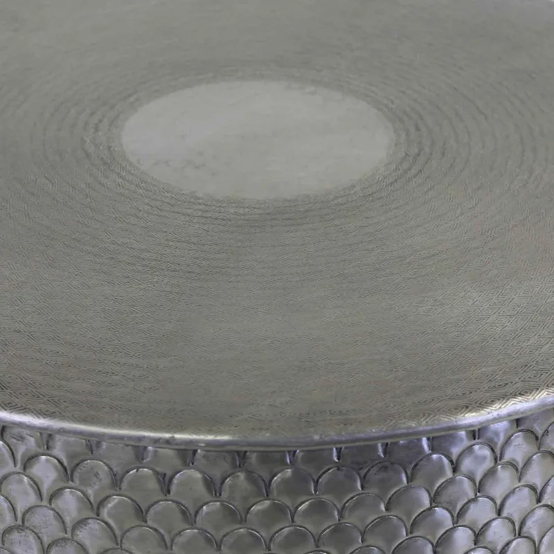 Orientalischer Beistelltisch Alava Silber