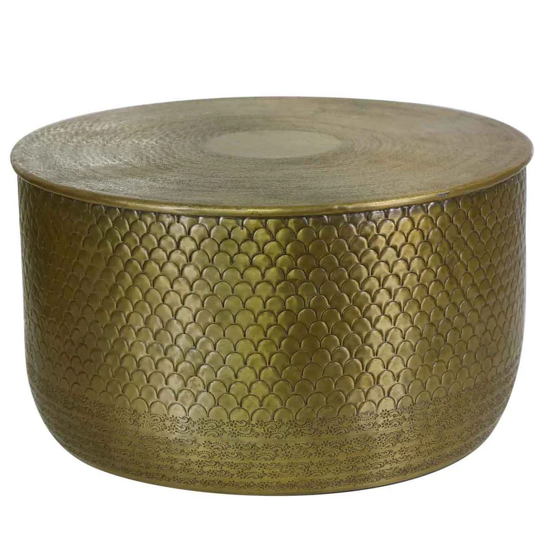 Orientalischer Beistelltisch Alava Gold