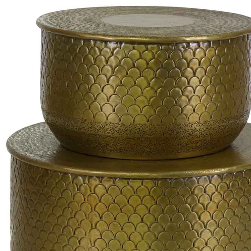 Orientalischer Beistelltisch Alava Gold