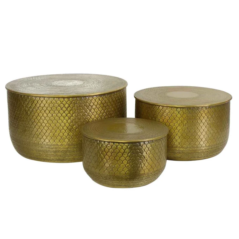 Orientalischer Beistelltisch Alava Gold