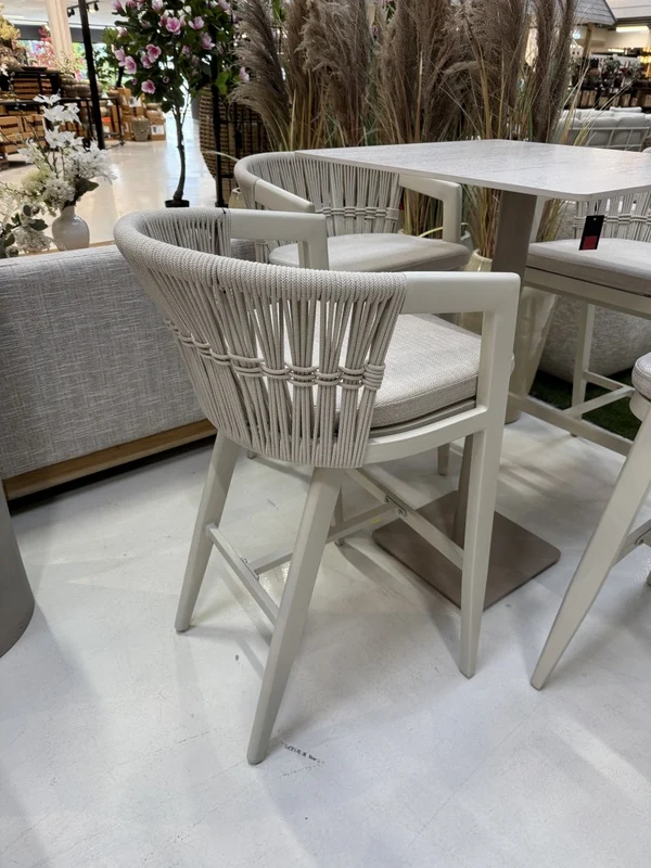 Bartisch outdoor, Garten-Bartisch beige-taupe, Höhe 105 cm
