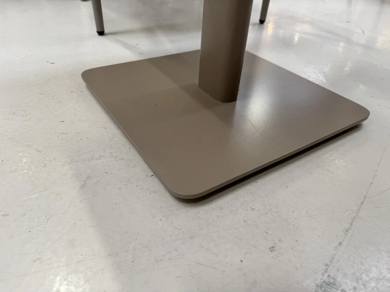 Bistrotisch outdoor, Garten-Bistrotisch beige-taupe, Maße 70x70 cm