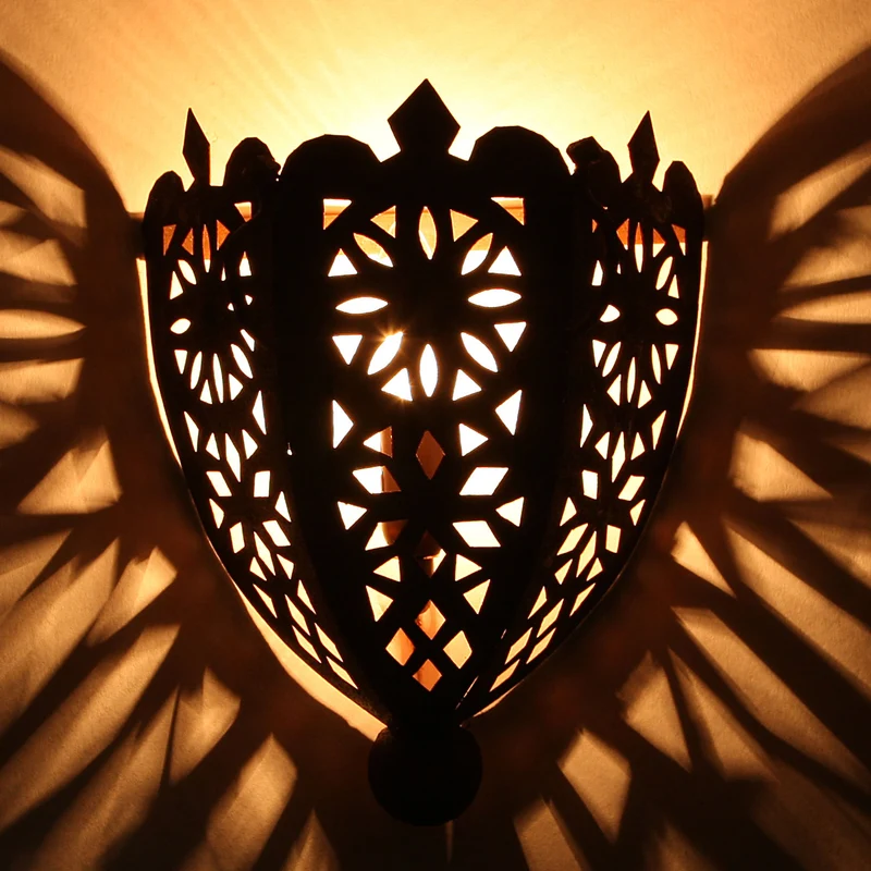 Orientalische Eisen Wandlampe EWL06