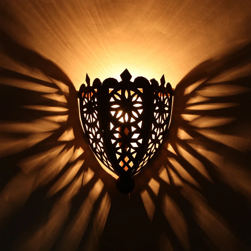 Orientalische Eisen Wandlampe EWL06