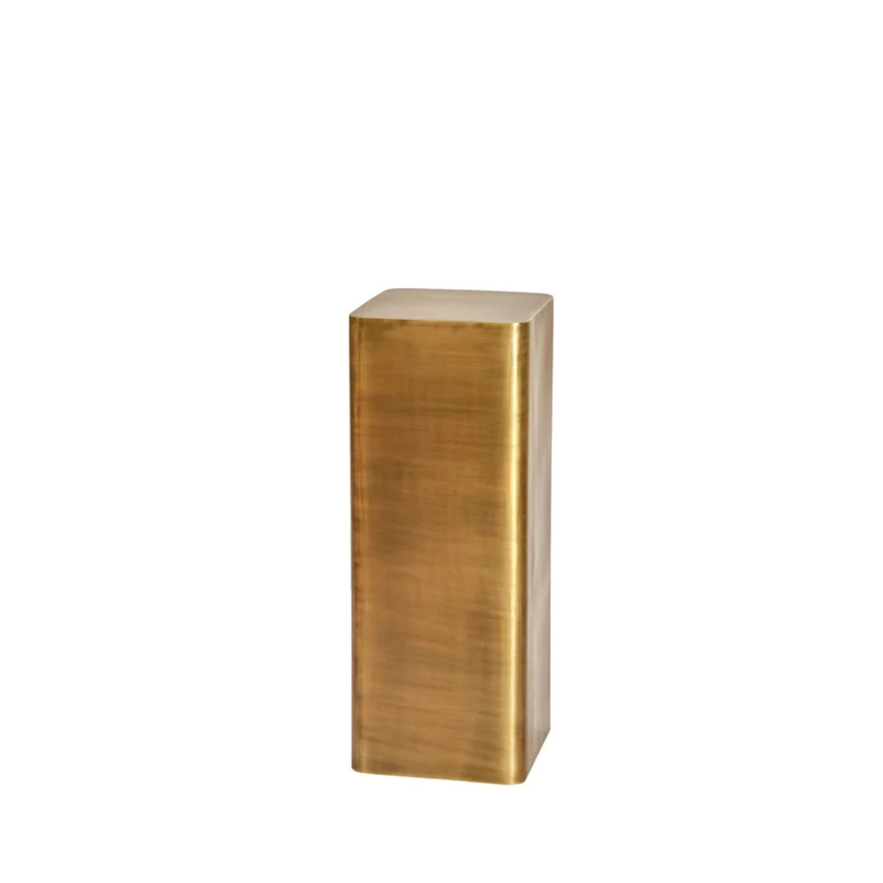 Säule Gold-Bronze, Dekosäule Metall, Höhe 100 cm