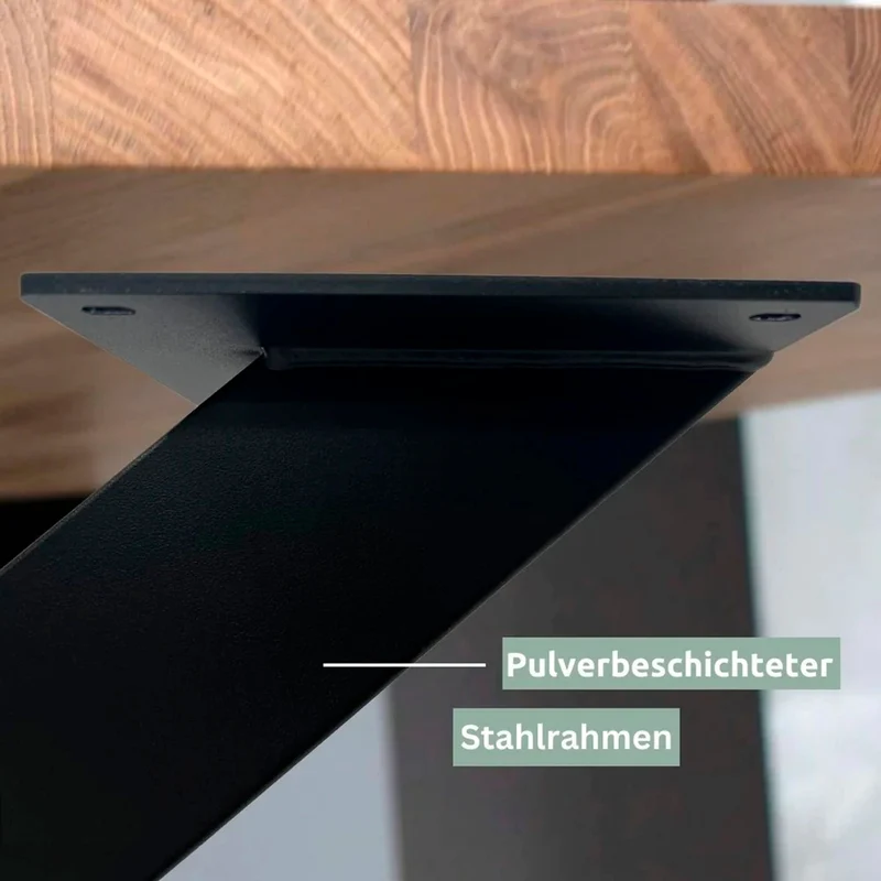 Hora Spider Tischgestell schwarz Metall 94 cm breit 72 cm hoch 150 kg