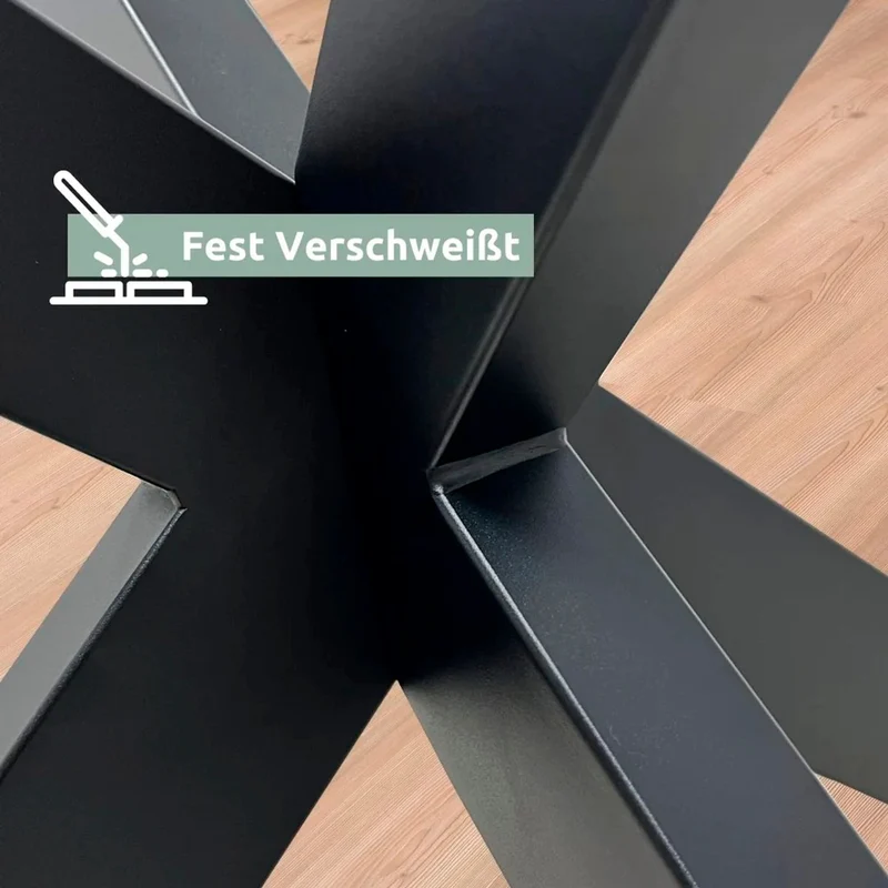 Hora Spider Tischgestell schwarz Metall 94 cm breit 72 cm hoch 150 kg