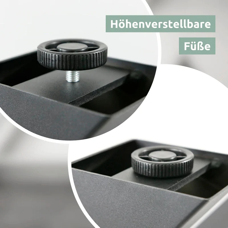 Tiempo Spider Tischgestell Mittelfuß aus Metall schwarz