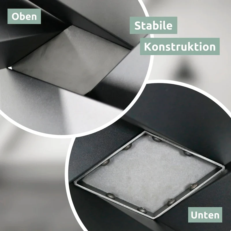 Tiempo Spider Tischgestell Mittelfuß aus Metall schwarz