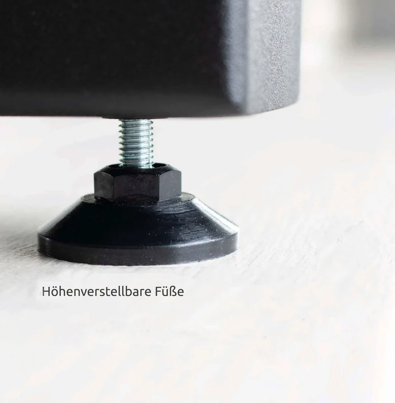 X-Struktur Tischgestell Tischbeine mit Querbalken Metall schwarz – 1 Paar (2 Stück)