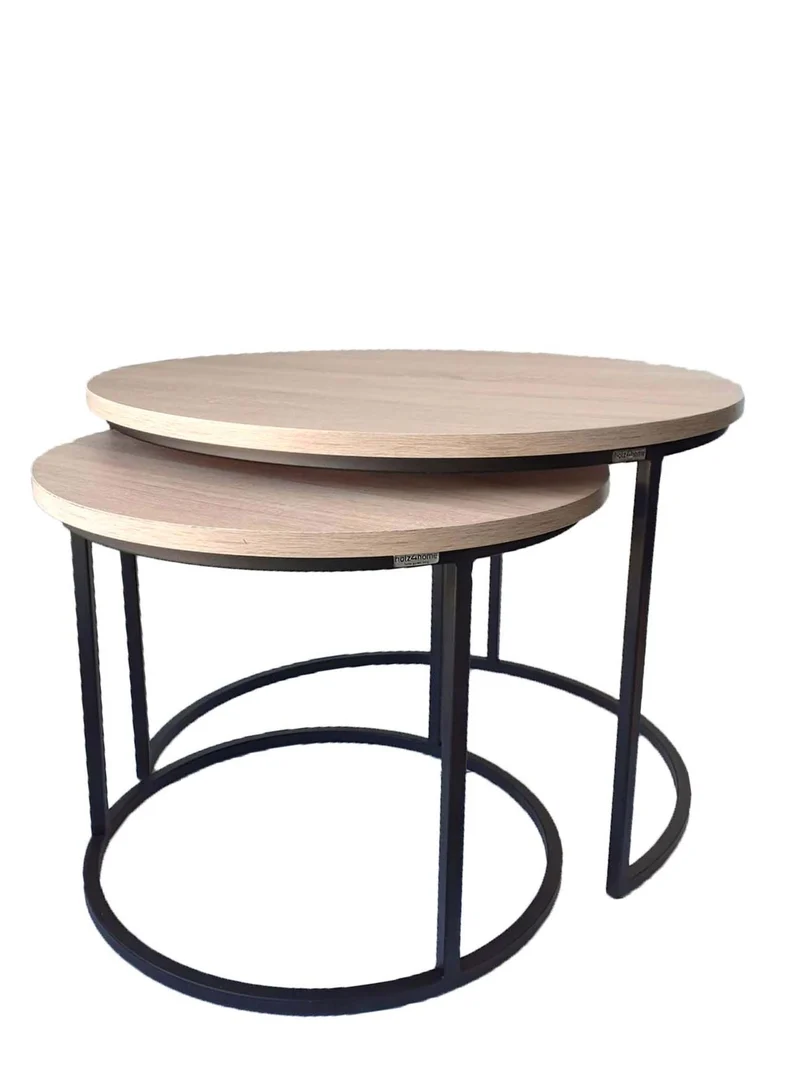 2er-Set Couchtisch Sonoma Eiche MDF